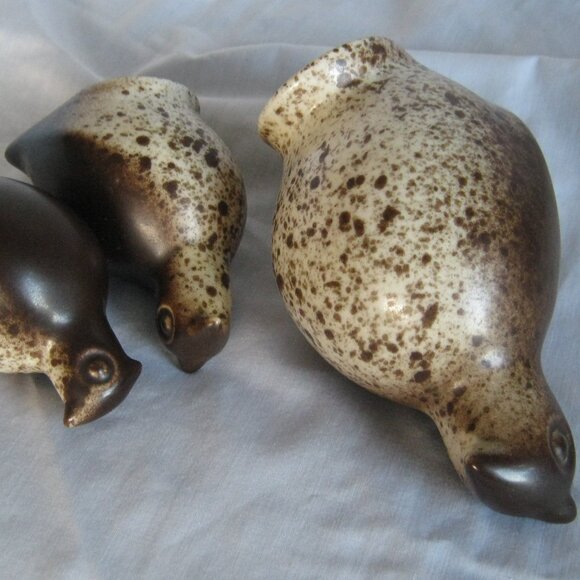 Howard Pierce California MCM Quail Family 3 Piece Set Mama & 2 Chicks- Vintage - Picture 5 of 7